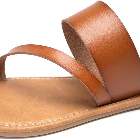 Women's Slide Sandals Slip On Flat Flip Flop Thong Casual Summer - Picture 1 of 6